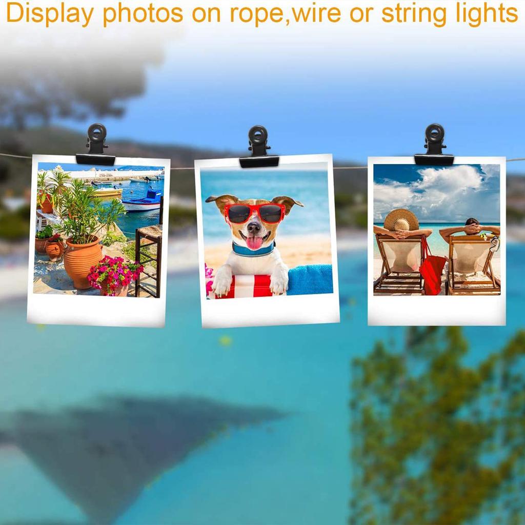 Home Metal Clip Black Small Clip Round Shape Clip Round Head Ticket Clip Photo Clip Turban Clip Scarf Clip
