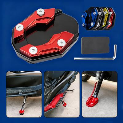 Motorcycle Kickstand Pad Side Stand Cover Compatible with Universal Stop Stands Dirt Bike Scooter Outdoor
