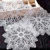 Round Lace Coaster White Lace Floral Coaster Retro Drink Coaster Heat Insulation