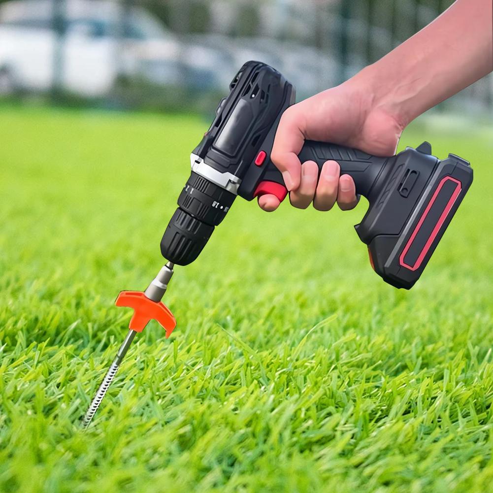 Screw-in Tent Stakes with Hex Socket Rotating Tent Pegs Heavy Duty Spiral Screw Camping Stakes for Outdoor Camping