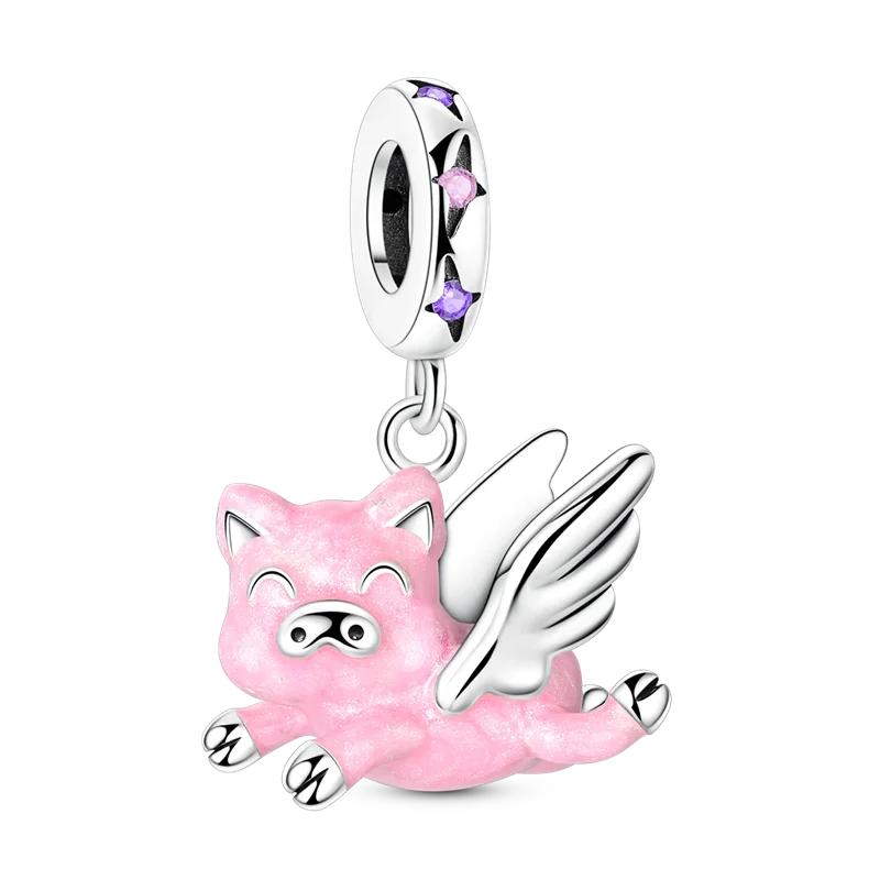 Kupfer Original Grüne Serie Niedlicher Frosch Regenschirm Anhänger Perle Liebe Anhänger Passend für Armband Schmuck Geschenk Herstellung