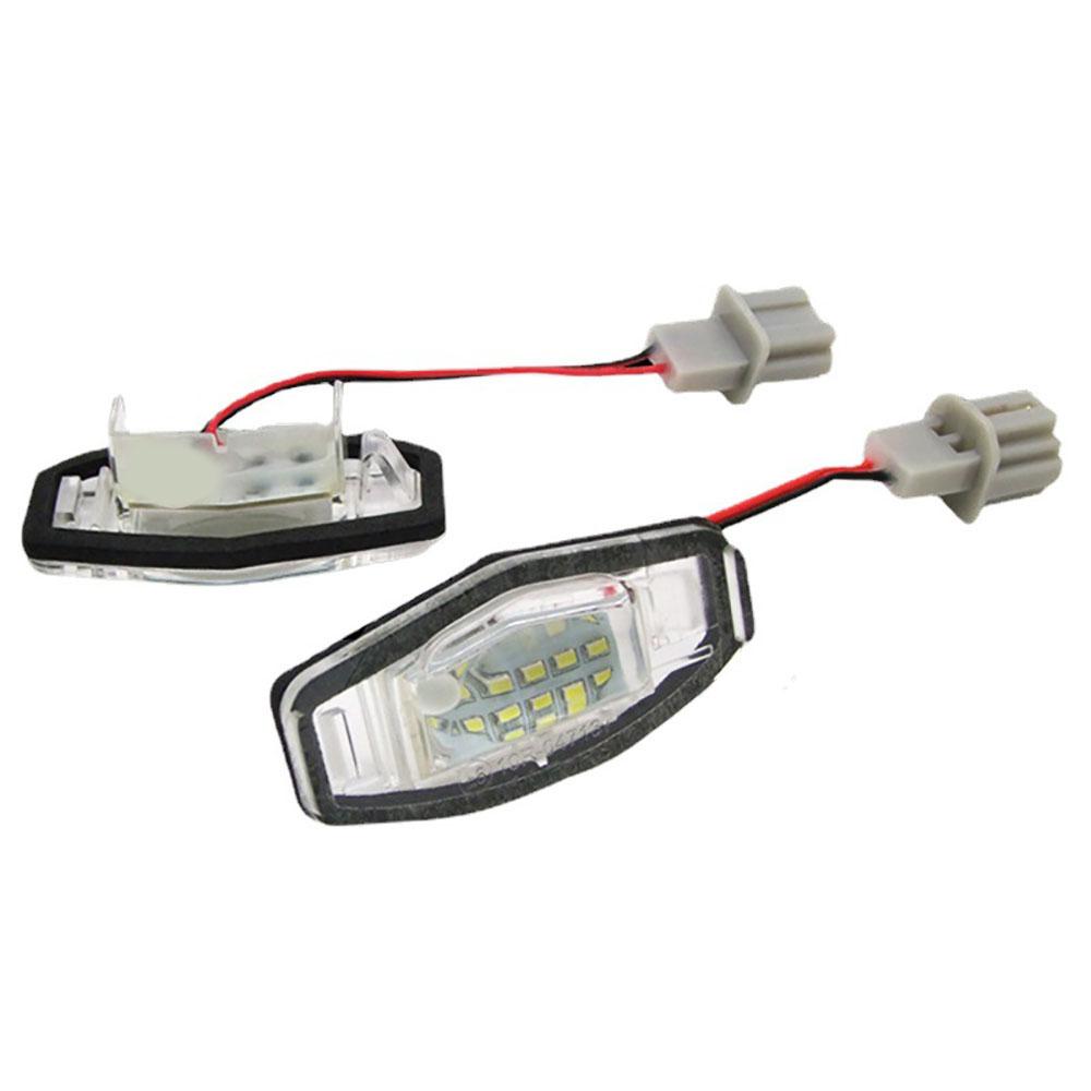 2Pc LED License Plate Lamp For Honda Civic Accord Odyssey MR-V Acura 34100S84A01