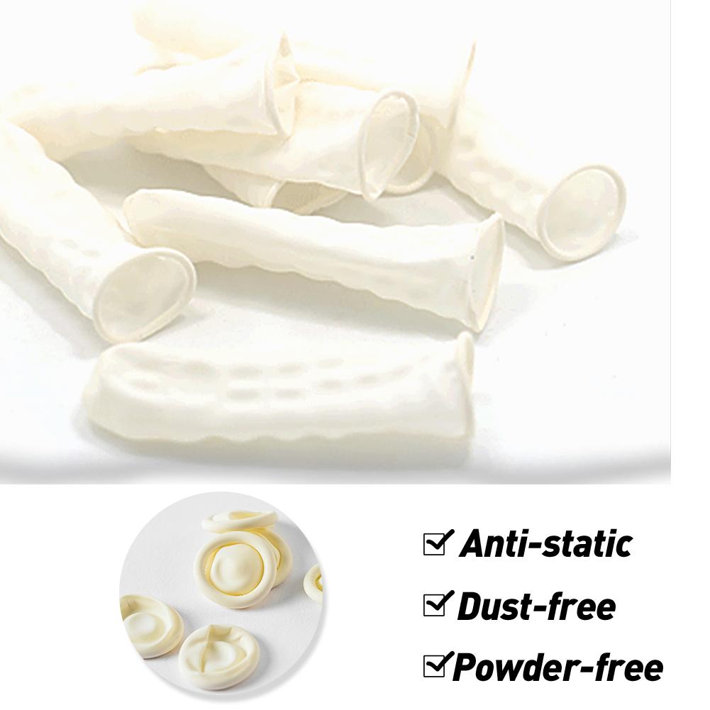 300 stücke Einweg Latex Gummi Finger Kappe Fingerlinge Pulver Freies Nicht-SlipAnti-Statische Kontaktieren