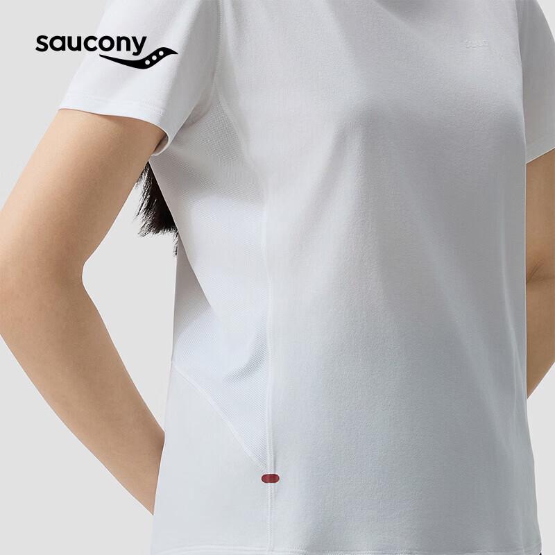 SAUCONY Women's Crew Neck Short Sleeve Sports Knit Top