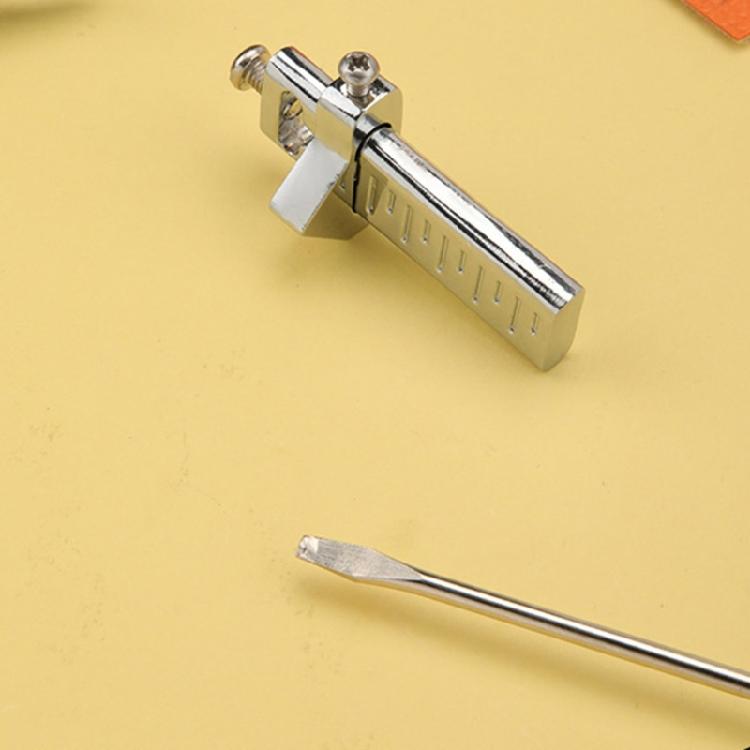 Leather Edging Cutter Locating Tool Leather Craft Trimmer Tool Width Guide Adjustable Metal Positioning Tool