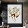 Nordycki złoty abstrakcyjny liść kwiatowa ściana płótno artystyczne nowoczesny obraz plakat obraz ścienny do salonu Home Decor