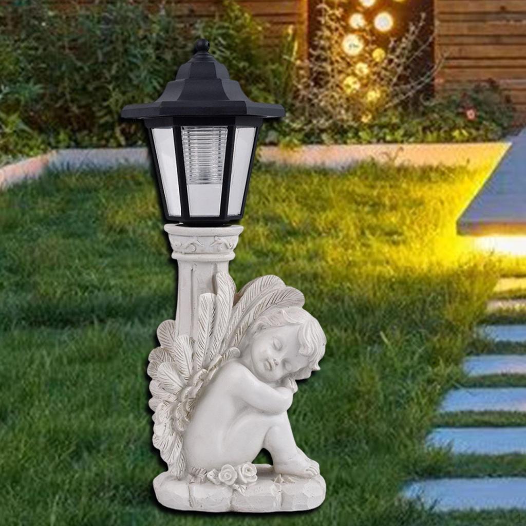 Engelfigur mit Solarlichtfunktion 5,3x5,1x14,2 Zoll Außendekoration für Geschenke