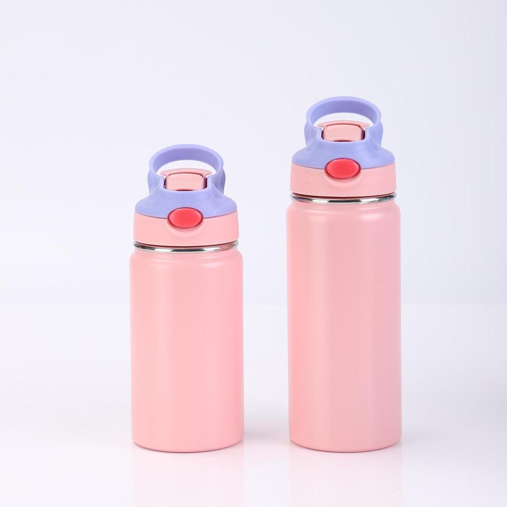 12oz Stainless Steel Insulated Mini Straw Sports Bottle