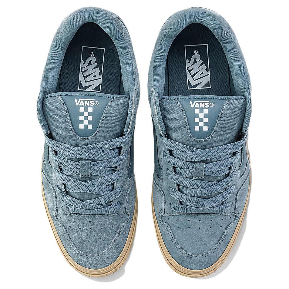 Vans Caldrone Abrasion Resistant Low Top Skateboard Shoes Men's Blue Sneakers VN000CSPRV2