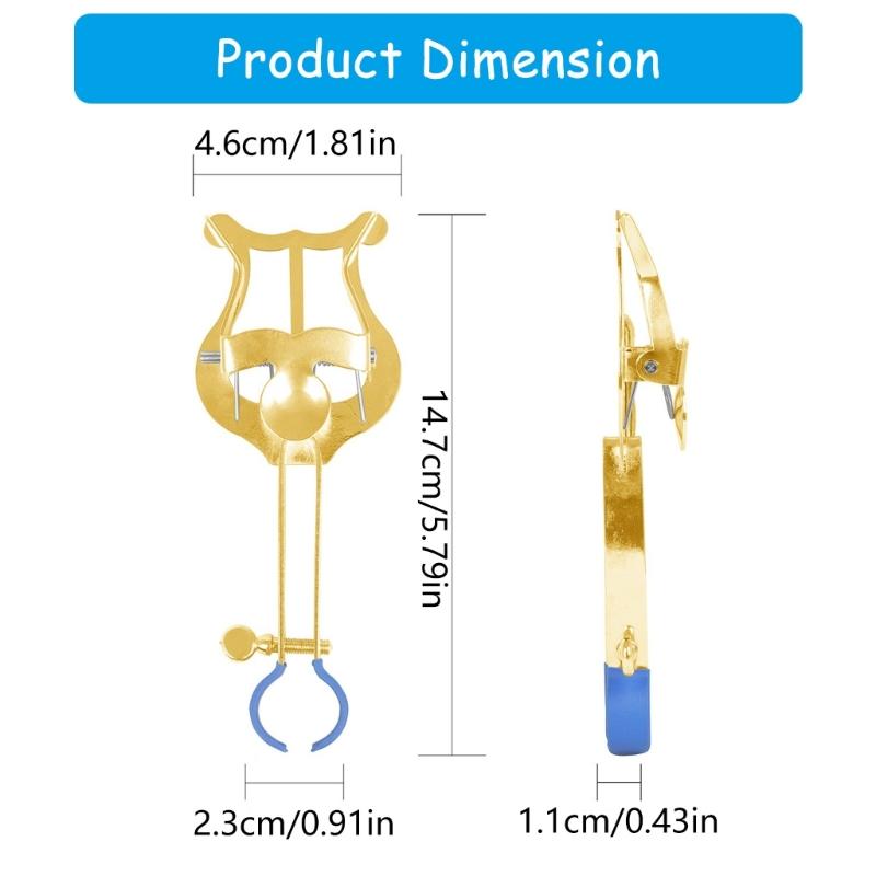 Trompeten Notenklammer Halter Leichter Notenständer Trompeten Lyra Klemme Marschkapellen Halter zum Üben Anfänger