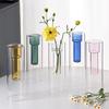 Colorful Double-layer Glass Vase Artistic Hydroponics Plant Pots  Flower Arrangement Floral Vases Family Wedding Home Decorative
