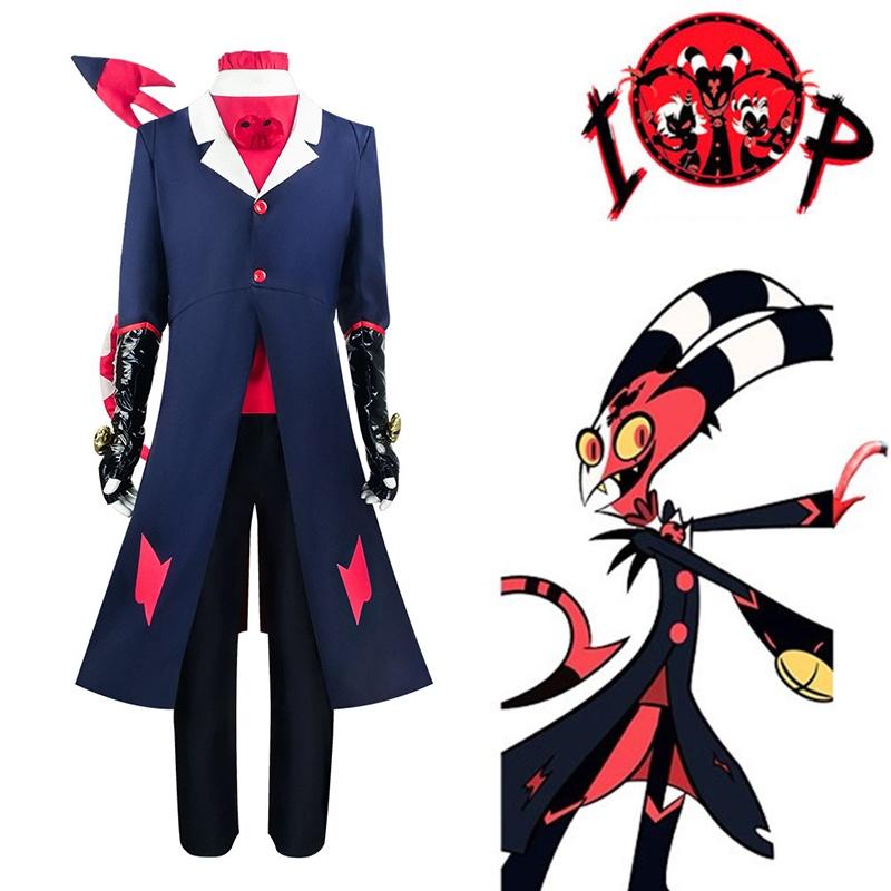 Cosplay Hotel Blitzo Costume Jacket Outfits With Tie Glove And