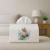 1pc Watercolor Cute Modern Tissue Box - Seal Animal Soft , Office, Parties,  for Living Room, Kitchen, Events - Decorative Desk Decor, Home Organizati