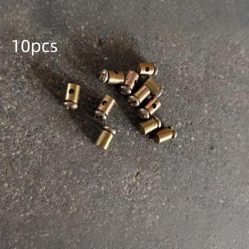 10Pcs Motorcycle Brake Clutch Choke Cable Repair Kart Bike Mower Parts Throttle Cable Nipple Screw Metal Stopper