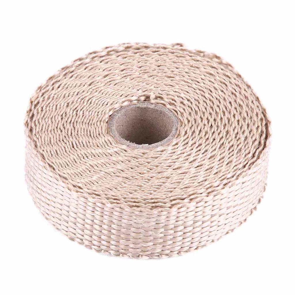 5m Auto Isolierband Auspuff Hitzeschutzband mit 4 Edelstahl Kabelbindern