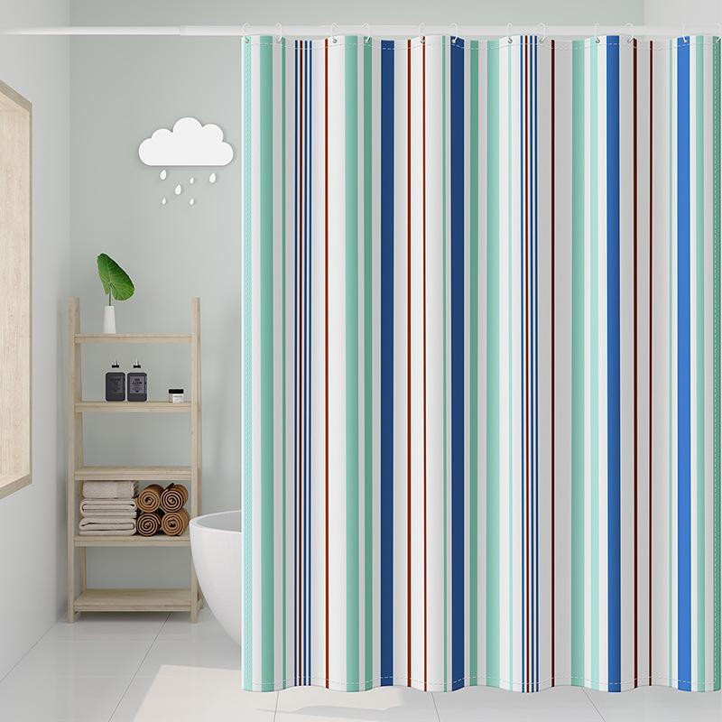 VIKAMA Children's Cartoon-Themed Shower Curtain Wet-Dry Separation Mould-Resistant Bathroom Divider Home Decor