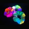 LED Luminous Hair Tie: Three-Speed Shining Color Large Intestine Hair Band for Nightclubs - European & American Style Hair Accessory.