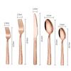 Stainless steel tableware set Western tableware fork Hammer steak knife fork spoon one molding polishing tableware set