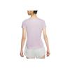 Nike Swoosh Logo Print Sport Crew Neck Short Sleeve T-Shirt Women Tops Light-Purple CZ9279-576