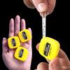 Mini Retractable Tape Measure Keychain Portable Sewing Ruler Measuring Tool 1M 2M Clear Scale Inch Centimeter Travel Household