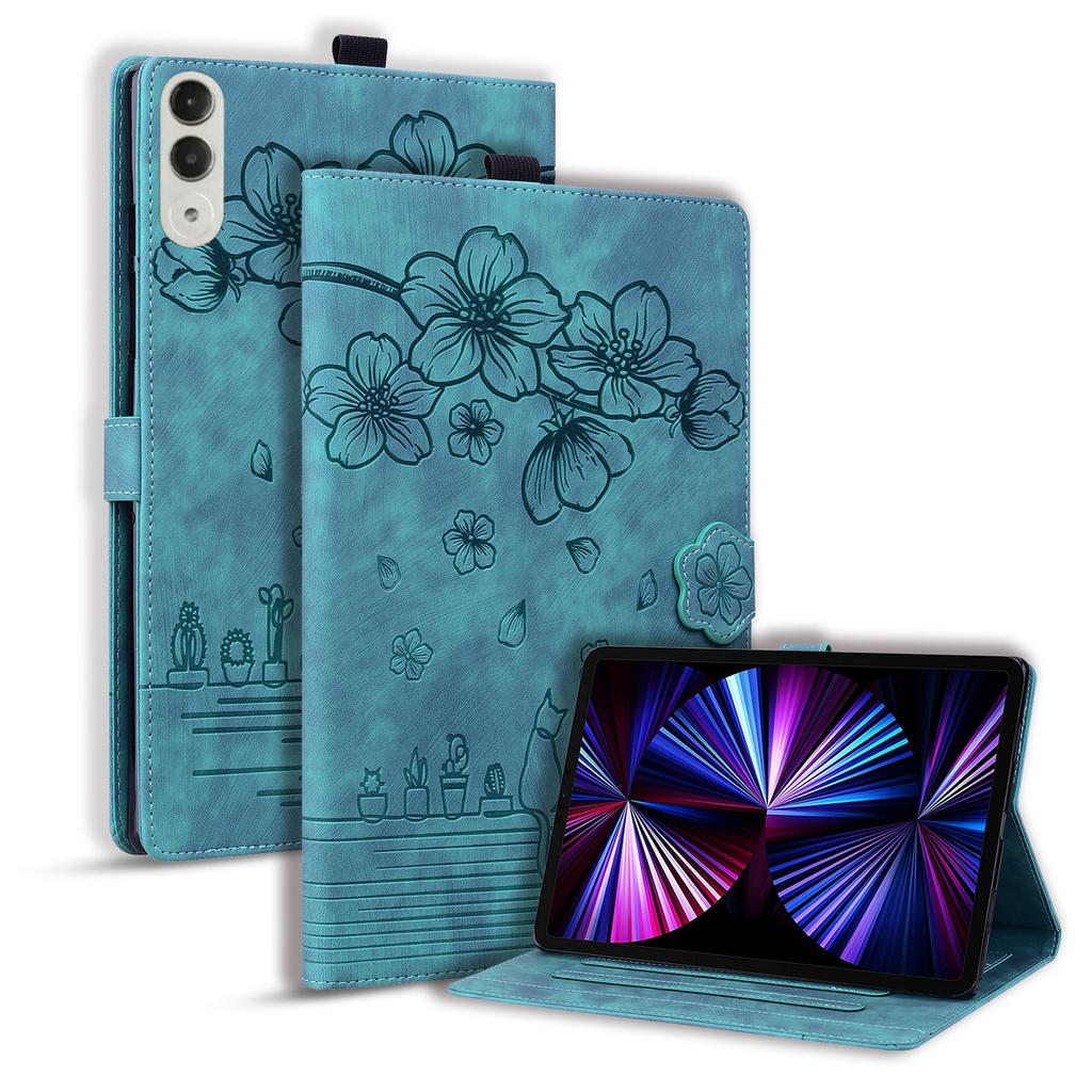 Embossed Flowers Tablet Case for Lenovo Xiaoxin Pad Pro 13 PU Leather Wallet Flip Stand Cover for Xiaoxin Pad Pro GT 13 TB376FC