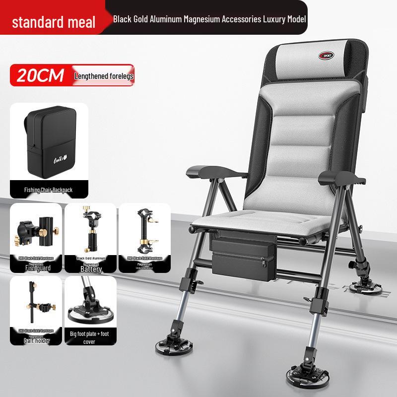 Reclinable European Multi-Functional Folding Fishing Chair
