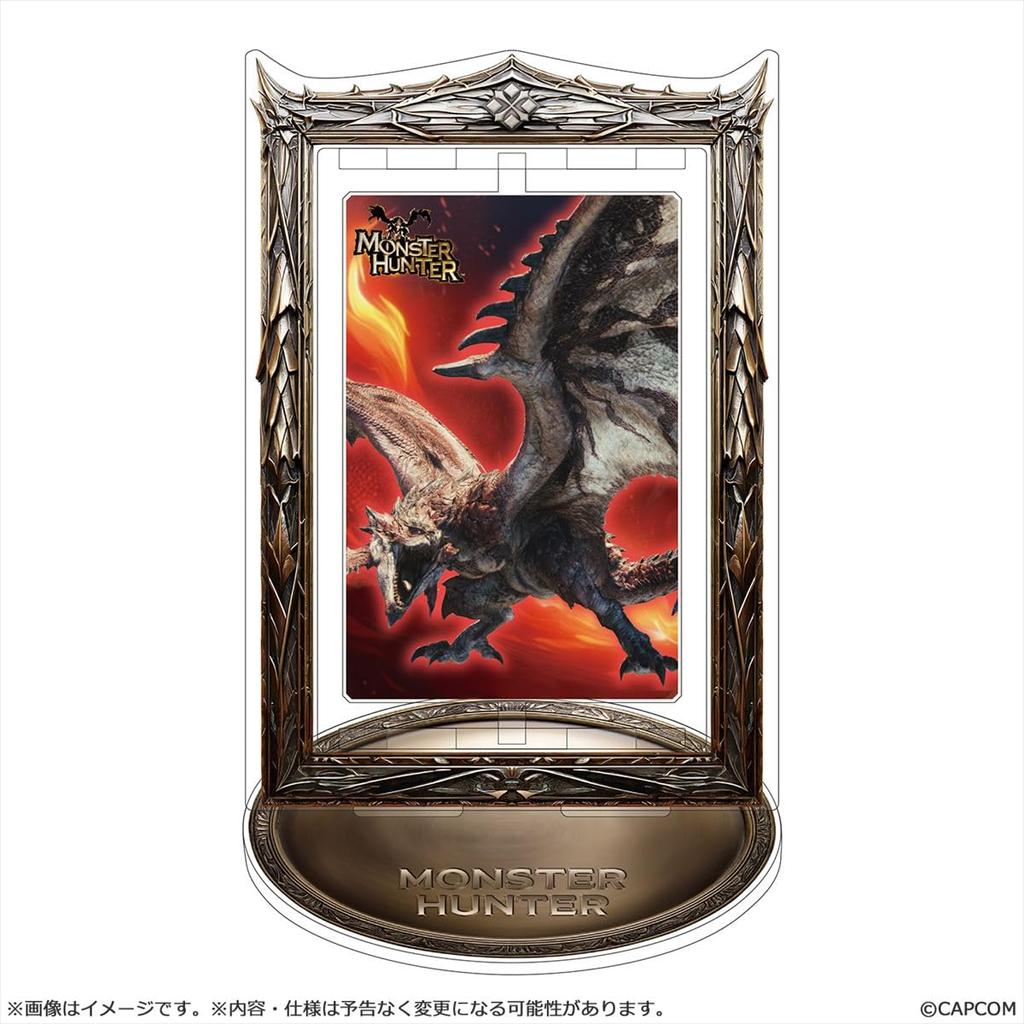 Capcom Monster Hunter Rotating Acrylic H143 x W143 x PMMA Stand, Rathalos, Approx. D3mm,