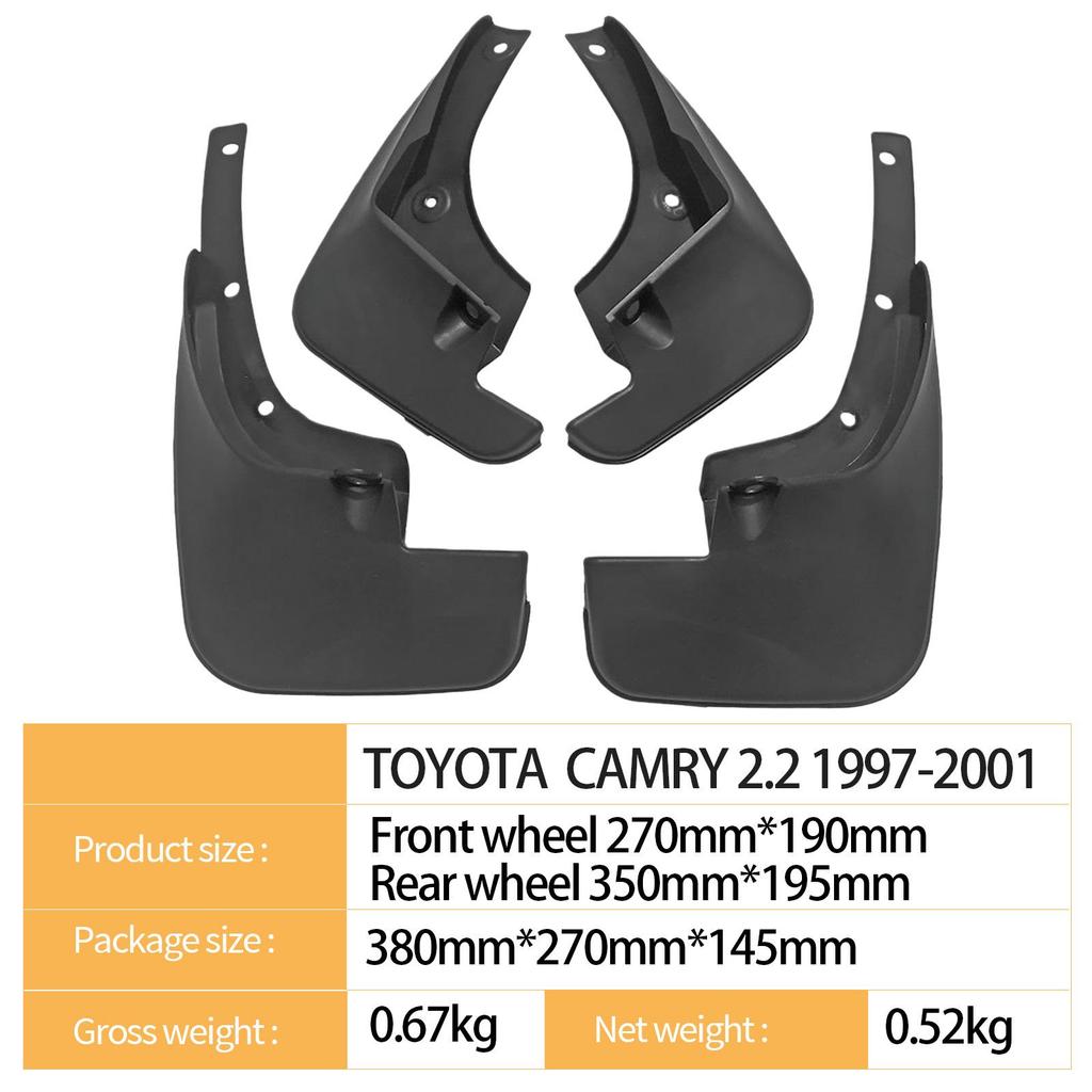 Vhodné pro Toyota Camry 2.2 (1997-2001) Přeshraniční blatníky