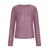 Women's High-Neck Sequin Long Sleeve Top - Spring/Autumn 2026, Stylish & Transparent Inner Layer