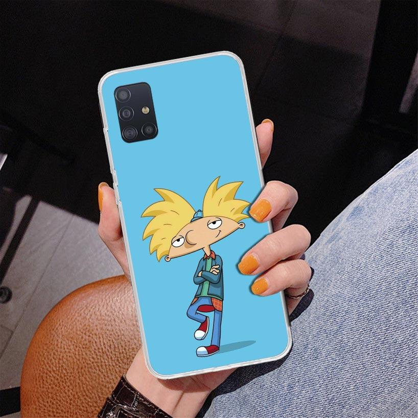 Cartoon Hey Arnold Fondos Phone Case For Samsung Galaxy A52 A32 A22 A12 A51 A31 A50S A30S A20S A10S Note 20 Ultra 10 Plus S10 A7