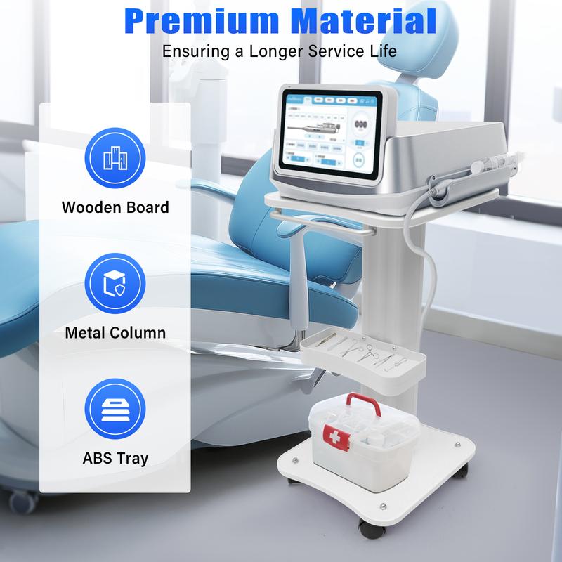 Salon Trolley Stand Trolley Holder Stand Tattoo Roller Tray Beauty Hair Salon Instrument Tray Rolling Cart with Wheels