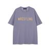 FOG Line Flocked Letter Shorts Unisex Casual Loose Streetwear