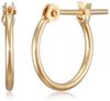 ESTELLE Hoop 18K Yellow Gold [Official] Women's Earrings, (S) 0201-5619-0011-0000