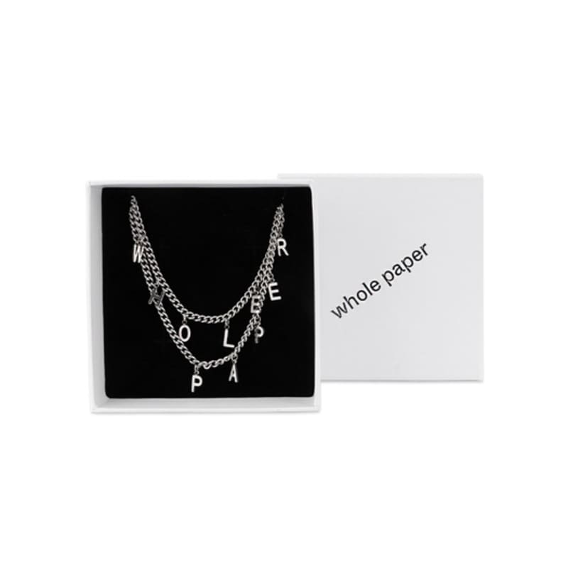 Whole Paper Initial Necklace