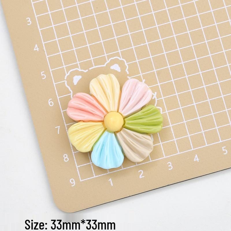 Multicolor Flower Cartoon Resin Shoe Charms for DIY Jewelry & Hair Clips