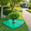 Heavy Duty Pruning Tarp Landscape with Hole, Metal Buckles, Waterproof Waste Tarp, Large Capacity Leaf Collector Garden Tree Bush Trimming for