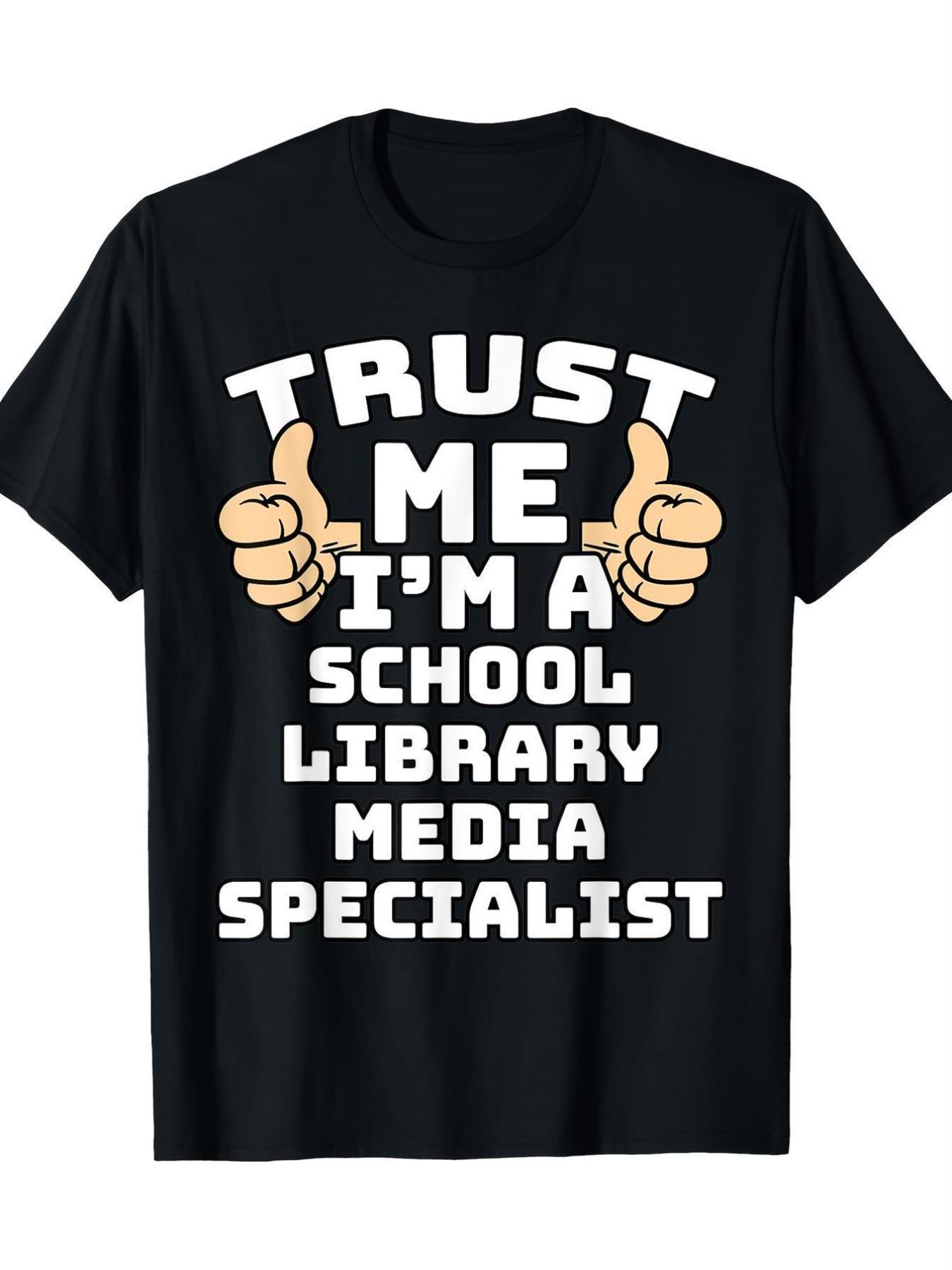 A T-Shirt for Male Librarians And Media Specialists S