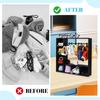 Doll Clothes Wardrobe with 10 Hangers Girl Doll Clothing Storage Closet Dollhouse Figure Doll Accessories Garment Display Box