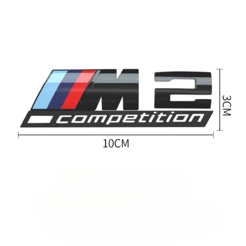 3D ABS suitable for BMW tail badge M1 M2 M3 M4 M5 M6 M7 rear digital side car logo x1x3x4x5x6 Sport M Competition black sticker