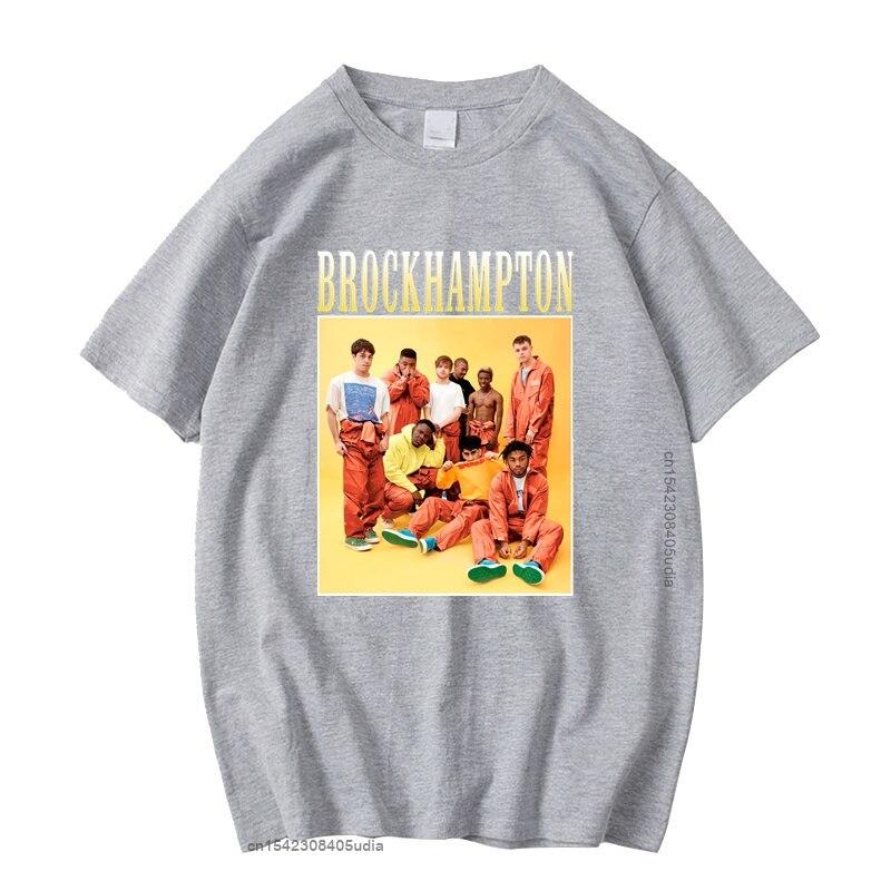 

Brockhampton Манга Винтажная Унисекс Черная Футболка Мужские Футболки Повседневные Ретро Графические Футболки Хлопковая Футболка Мужская Женская Футболки Топы S