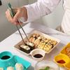 Knödelteller mit Soßenteller-Design, vielseitig, leicht zu reinigen, für Snacks, Desserts, Sushi-Tablett, Küchengeschirr
