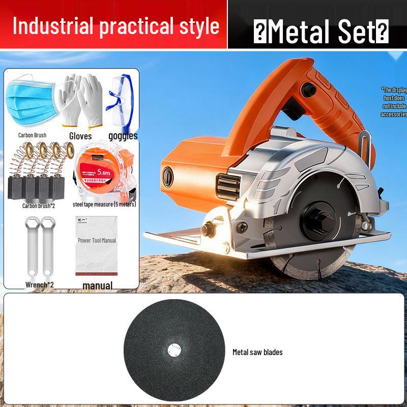 High-Power Multifunctional Handheld Electric Saw for Tile, Stone, Metal, and Woodworking