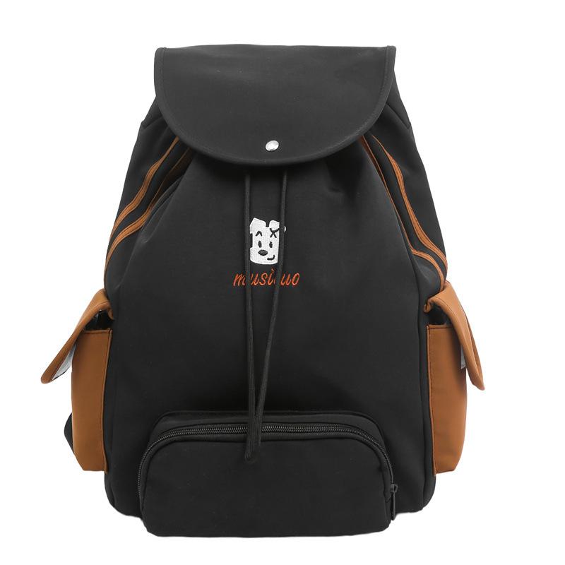 College Style Backpack Women's Outdoor Sports Lightweight Drawstring Schoolbag Large Capacity Backpack