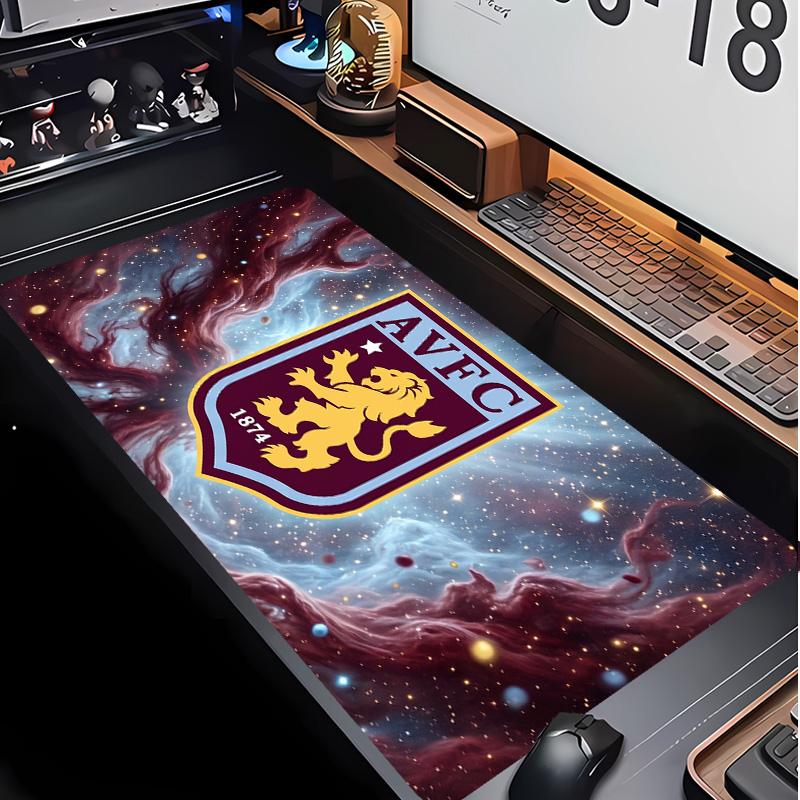 Aston Villa Football Print Mouse Pad Non?Slip Rubber Desk Mat Waterproof Gaming Mousepad For Laptop Office Desktop