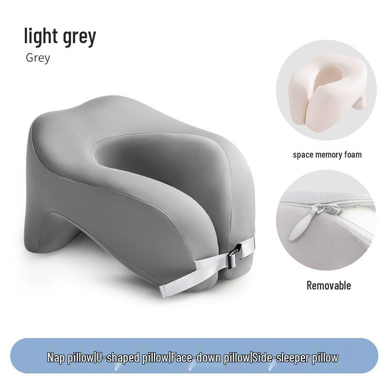 Almofada de Viagem em Espuma de Memória em Forma de U para Suporte de Pescoço