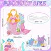2Pcs Mermaid Birthday Decorations for Girls Mermaid Tail Photo Banner Backdrop Photo Props Under The Sea Birthday Photo Decor Pink Ocean Theme Party