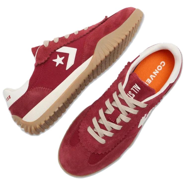 Converse Run Star Trainer Comfortable and Fashionable Shock-absorbing Slip-resistant Low-top Casual Shoes Unisex Red and White