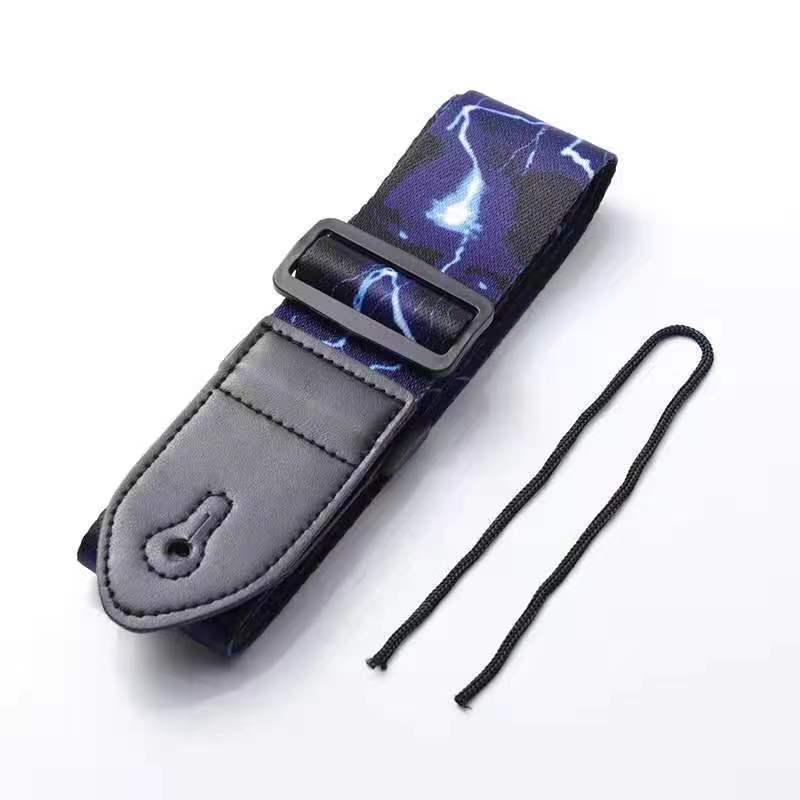 Ethnic Style Widened Guitar Strap - Acoustic & Electric, Polyester Print