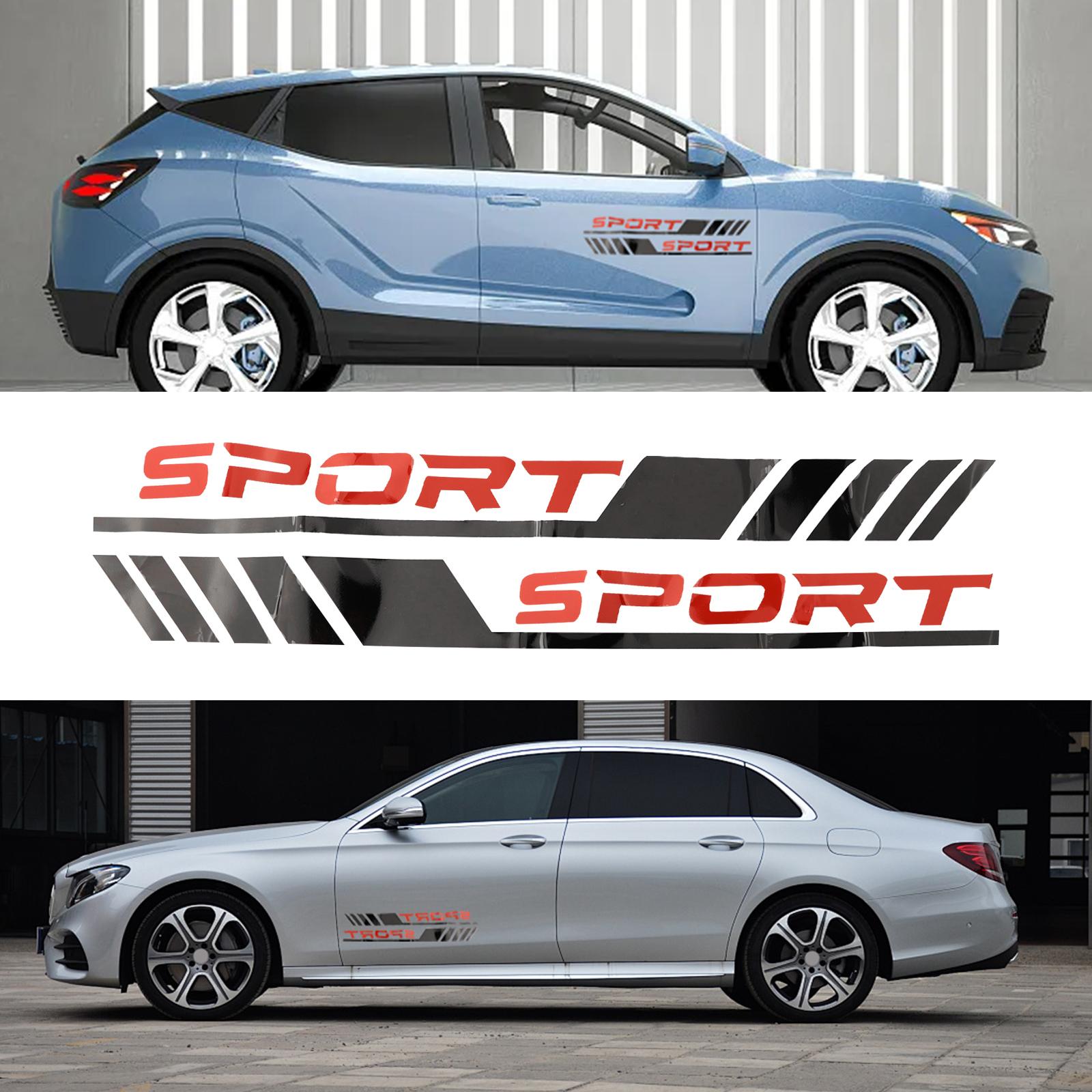 Stylish Car Door Side Sticker Sport Racing Sticker Waterproof Design Aesthetically Pleasing Decal Decor Accessories China Mainland