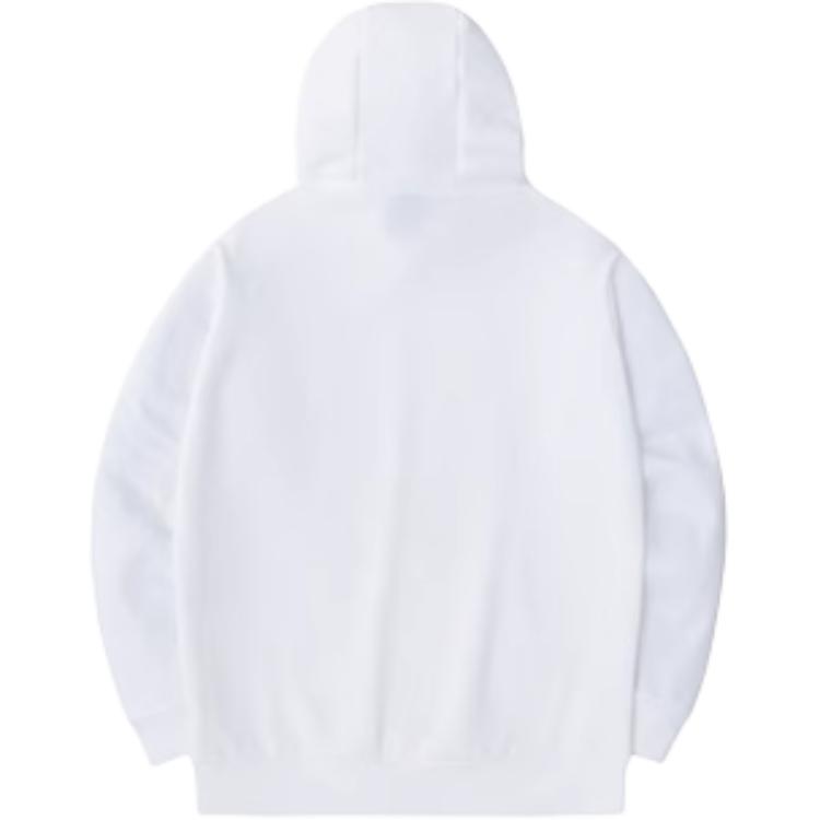 Anta Basketball Series Printed Letter Fleece Hoodie Men Hoodies Pure-White 152341738-1